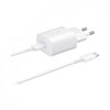 SAMSUNG CARGADOR Y CABLE 25W TIPO C - C BLANCO