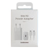 SAMSUNG CARGADOR Y CABLE 15W TIPO C - C BLANCO