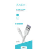 XAEA CABLE USB X-094 LIGHTENING 3A BLANCO 1M