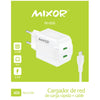 MIXOR CARGADOR MICRO USB 2,4A M006 BLANCO